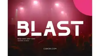 دانلود فونت Bold مدرن انگلیسی The Blast – Bold Font