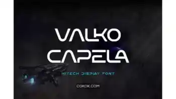 دانلود فونت انگلیسی Valko Capela Futuristic Sans Serif Font