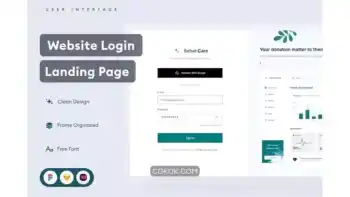 دانلود رابط کاربری صفحه ورود وب سایت Website Login