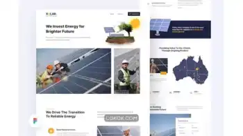 دانلود لندینگ پیج Xolar – Landing Page (Desktop&Mobile)