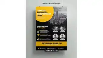 دانلود طرح لایه باز تراکت سالیانه بازاریابی کسب و کار Annual business marketing flyer