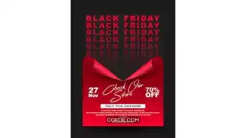 دانلود طرح لایه باز تراکت بلک فرایدی Black friday flyer