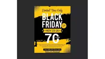 دانلود طرح لایه باز تراکت و بنر وبسایت بلک فرایدی Black friday sale flyer and web banner template