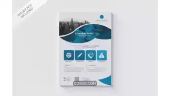 دانلود طرح لایه باز تراکت کسب و کار Business flyer size a4 template