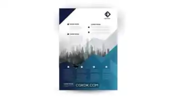 دانلود وکتور تراکت چند منظوره تجاری مدرن Modern business multipurpose flyer design