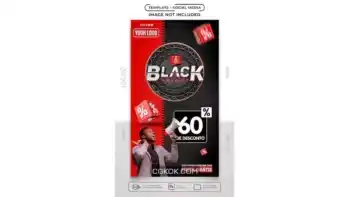 دانلود طرح لایه باز استوری اینستاگرام بلک فرایدی Social media template black friday offers stories