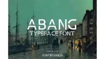 دانلود فونت انگلیسی مدرن Abang Typeface Font