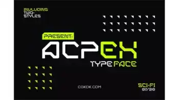 دانلود فونت انگلیسی گرافیکی ACPEX