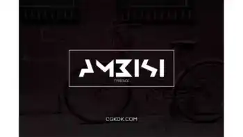 دانلود فونت انگلیسی گرافیکی Ambisi Typeface Font