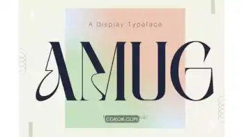 دانلود فونت انگلیسی لوگو Amug – Logo Font