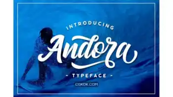 دانلود فونت انگلیسی دست نویس Andora Typeface