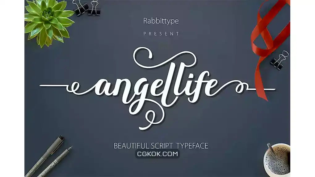 دانلود فونت انگلیسی دست نویس ANGELLIFE