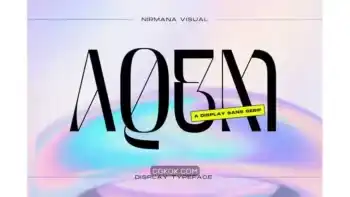 دانلود فونت انگلیسی لوگو Aqem – Logo Font