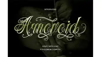 دانلود فونت تاتو استایل Arnovoid – Tattoo Style