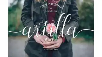 دانلود فونت انگلیسی دست نویس Artilla Script
