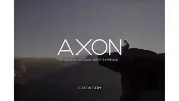 دانلود فونت انگلیسی مدرن Axon | Minimalist Sans Serif Family