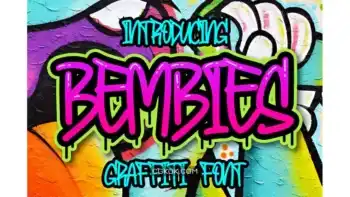 دانلود فونت گرافیتی Bembies – Graffiti Font
