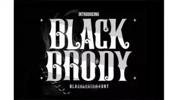 دانلود فونت تتو Black Brody – Aesthetic Blackletter Font