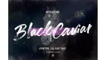 دانلود فونت انگلیسی دست نویس Black Caviar SVG Font