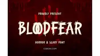 دانلود فونت انگلیسی ترسناک Bloodfear – Horror and Scary Font