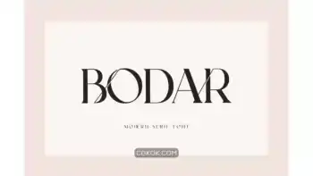 دانلود فونت انگلیسی مدرن Bodar Serif Display Font