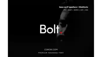 دانلود فونت انگلیسی ساده Bolt Rounded – Modern Typeface + WebFont