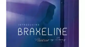 دانلود فونت انگلیسی ساده Braxeline Font