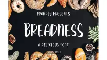 دانلود فونت انگلیسی دست نویس Breadness – a Delicious Font