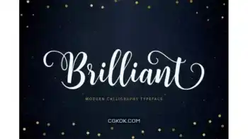 دانلود فونت انگلیسی دست نویس Brilliant Script