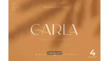 دانلود فونت انگلیسی مدرن Carla Sans – Elegant Typeface