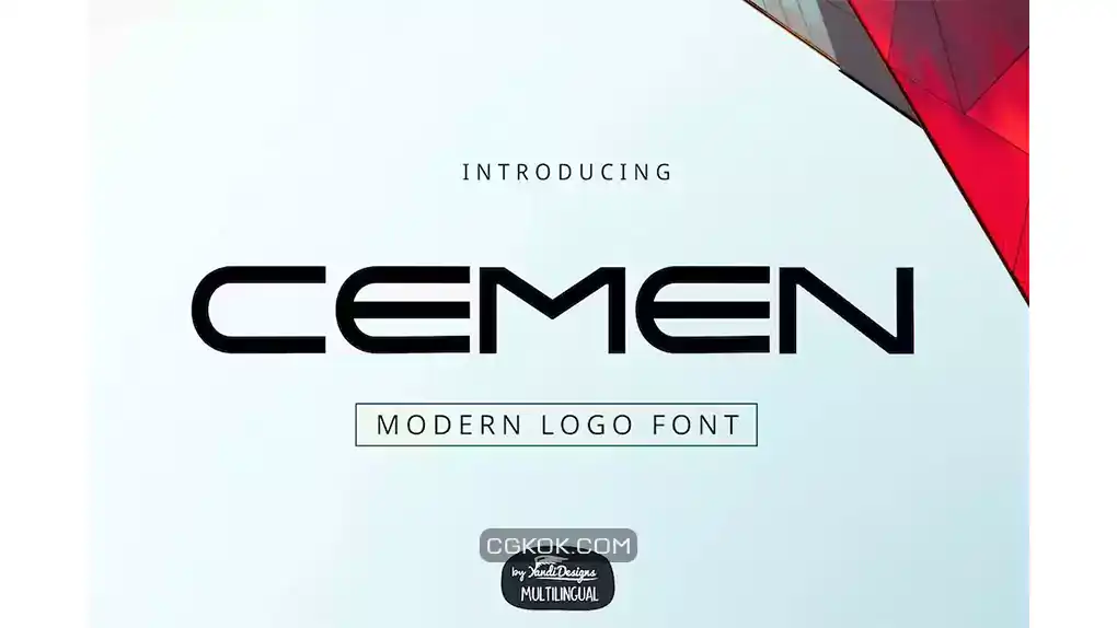 دانلود فونت انگلیسی لوگو Cemen Logo Font