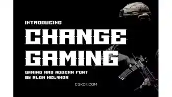 دانلود فونت انگلیسی گیمینگ Change Gaming