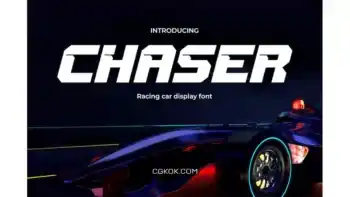 دانلود فونت مسابقه‌ ای برای ورزش و بازی Chaser – Racing Font for Sports & Gaming