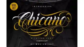 دانلود فونت تاتو Chicano Vol. 02 | Tattoo style