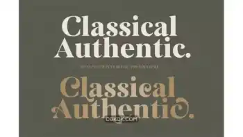 دانلود فونت انگلیسی کلاسیک Classical Authentic