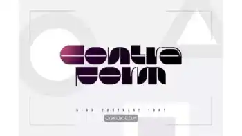 دانلود فونت با کنتراست بالا Contraform – High Contrast Font