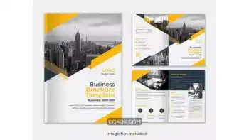 دانلود طرح لایه باز بروشور شرکتی مدرن company profile business brochure template