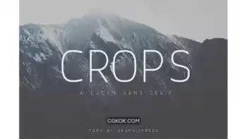 دانلود فونت انگلیسی ساده Crops – A Clean Sans Serif