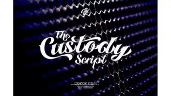 دانلود فونت انگلیسی تاتو Custody Script – Tattoo Font