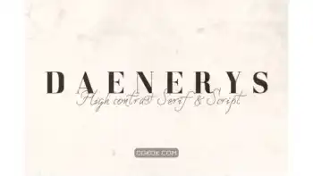 دانلود فونت انگلیسی کلاسیک DAENERYS Serif and Script Font Duo