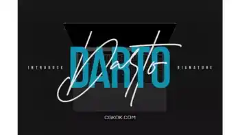 دانلود فونت انگلیسی به سبک امضا Darto Signature – Free Sans