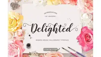 دانلود فونت انگلیسی دست نویس Delighted Script