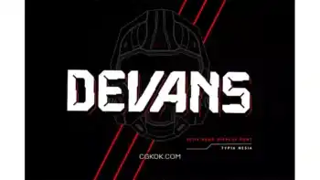 دانلود فونت انگلیسی گیمینگ Devans – Scifi Game Font
