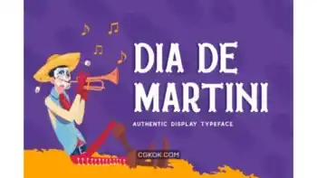 دانلود فونت انگلیسی فانتزی Dia De Martini Font
