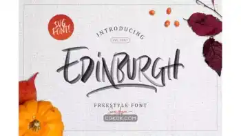 دانلود فونت انگلیسی دست نویس Edinburgh – SVG Font