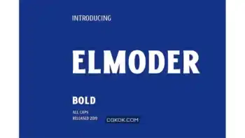 دانلود فونت ساده ELMODER BOLD