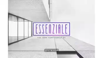 دانلود فونت انگلیسی مدرن Essenziale – Font Family