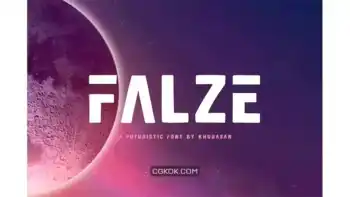 دانلود فونت انگلیسی لوگو Falze – Futuristic Logo Font