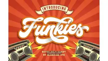 دانلود فونت انگلیسی دست نویس Funkies Bold Script Font