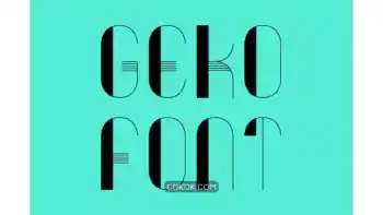 دانلود فونت انگلیسی هندسی Geko